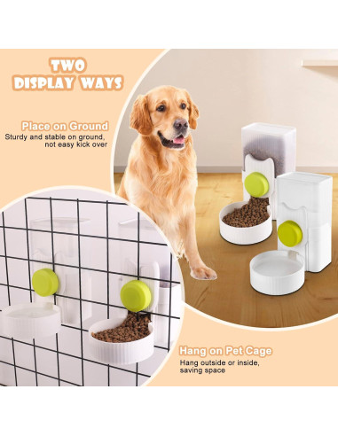 Comedero Automático FamiEver 1L para Perros y Gatos Verde