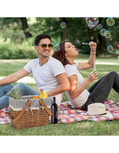 Cesta de Picnic con Asas G GOOD GAIN Gris 31x17.8x24.9 cm Cesta de Picnic con Asas G GOOD GAIN Gris 31x17.8x24.9 cm