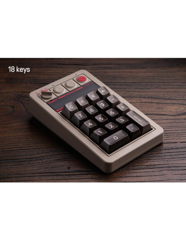 Teclado Numérico 8Bitdo C64 Bluetooth/USB-C para PC y Android