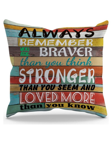 Funda de Cojín Cuadrada BXFAHZJ 45.72x45.72 cm Inspiracional