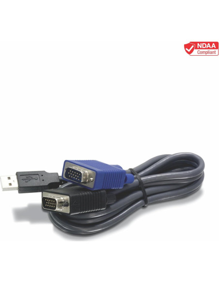 Cable KVM USB VGA 2-en-1 TRENDnet TK-CU06 1.83m Negro Cable KVM USB VGA 2-en-1 TRENDnet TK-CU06 1.83m Negro