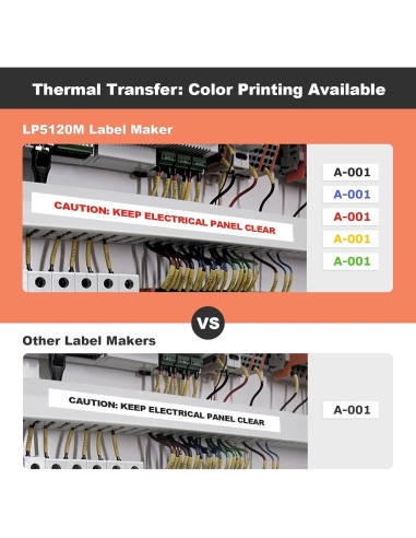 Máquina de Etiquetas SUPVAN LP5120M con Teclado y Adaptador CA