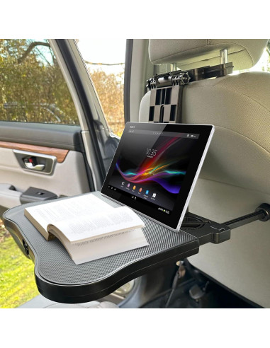 Mesa Plegable para Coche Tueou - Soporte Ajustable para Niños y Adultos