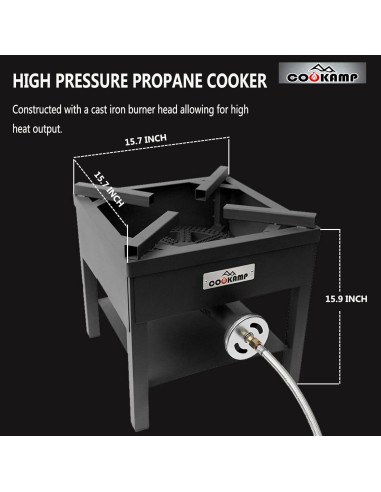 Cocinador de Gas Propano COOKAMP SA1750 260000 BTU Portátil