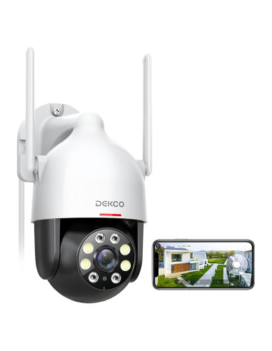 Cámara de Vigilancia WiFi DEKCO 2K Domo Exterior 360