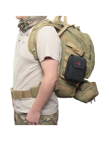 Bolsa EMT Molle Táctica Lemubeane Negra 11.94x5.08x16cm Bolsa EMT Molle Táctica Lemubeane Negra 11.94x5.08x16cm