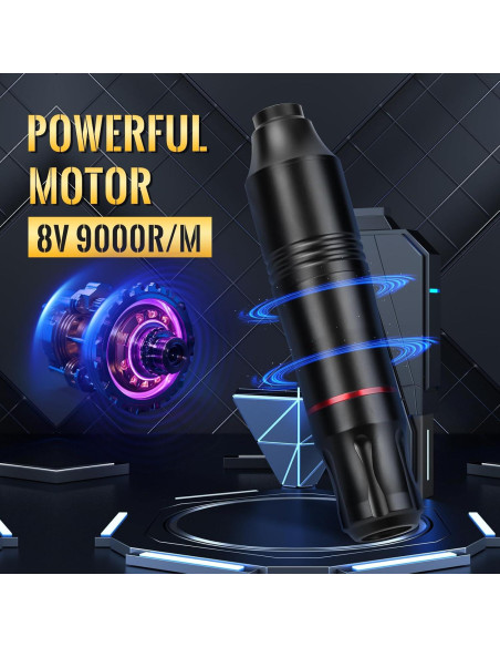 Máquina de Tatuaje Rotativa ATOMUS Estilo Pluma 9000 RPM Máquina de Tatuaje Rotativa ATOMUS Estilo Pluma 9000 RPM