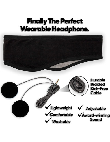 Auriculares para dormir CozyPhones - Diadema con altavoces delgados