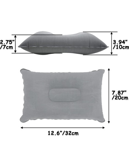 Paquete de 3 Almohadas Inflables PCTC para Camping y Viajes Paquete de 3 Almohadas Inflables PCTC para Camping y Viajes