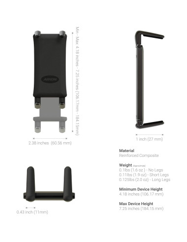 Soporte de Ventana ARKON Slim-Grip Ultra Sticky para Teléfono