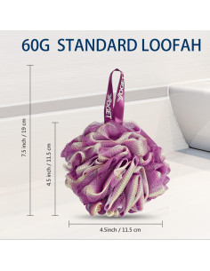Esponjas de Baño Lufa Yoget 4 Pack Colores Mixtos 60g 2