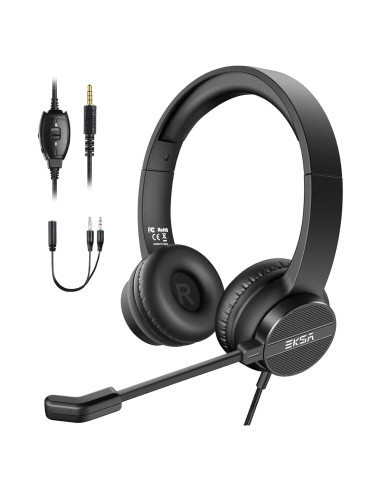 Auriculares con micrófono EKSA H12 3.5mm con cancelación de ruido