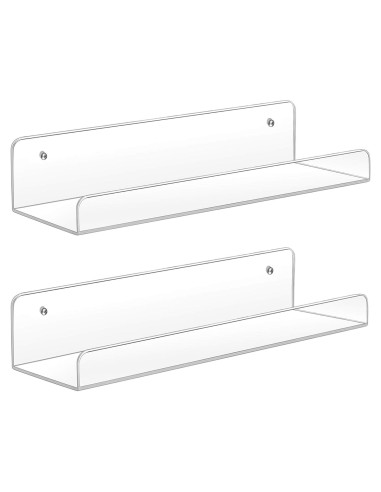 Estantes Flotantes Acrílicos Sooyee 38.1 cm - Paquete de 2