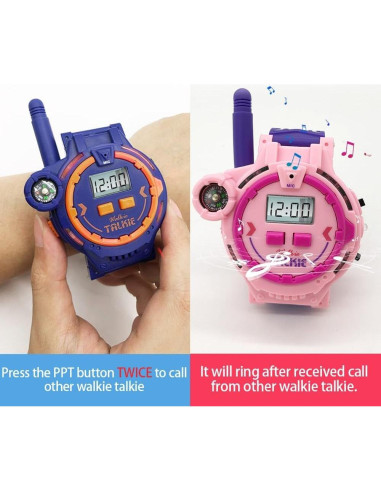 Walkie Talkie Recargable Gantan para Niños Azul 166g