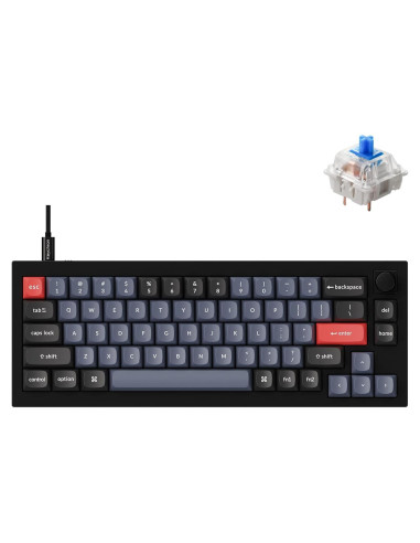 Teclado Mecánico Keychron Q2 65% Personalizable con Perilla