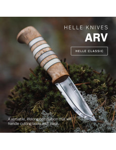Cuchillo de Aventura HELLE Arv de Acero Inoxidable 19.05 cm 2