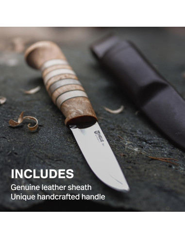 Cuchillo de Aventura HELLE Arv de Acero Inoxidable 19.05 cm