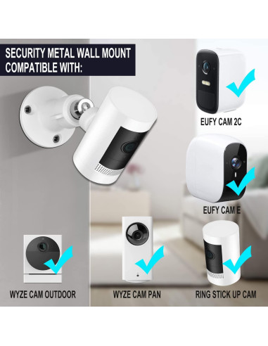 Soporte de Pared Ajustable StartVision para Cámaras Arlo - 2 Piezas