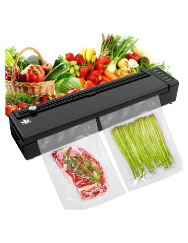 Máquina Selladora al Vacío Recargable Etunsia 0.45 kg Negro