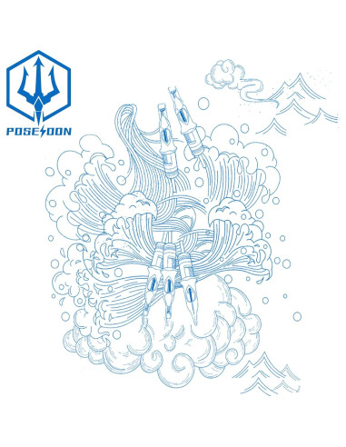 Agujas de Tatuaje Poseidon V3 Cartucho 30pcs Mixto Esterilizadas