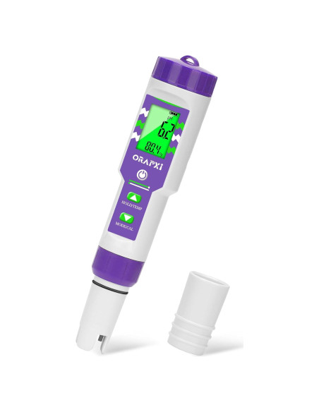 Medidor de pH y salinidad 6 en 1 ORAPXI para piscina Medidor de pH y salinidad 6 en 1 ORAPXI para piscina