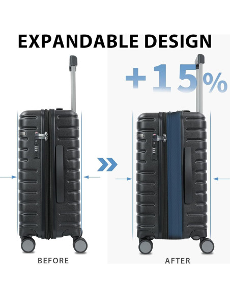 Maleta de Mano EMPSIGN 50.8 cm con Ruedas y Cerradura TSA Maleta de Mano EMPSIGN 50.8 cm con Ruedas y Cerradura TSA