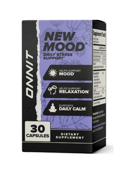 Cápsulas ONNIT New Mood para Estrés y Sueño - 30 Unidades Cápsulas ONNIT New Mood para Estrés y Sueño - 30 Unidades