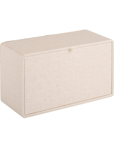Porta Pañuelos de Cuero Beige RHCSZ Rectangular Magnético