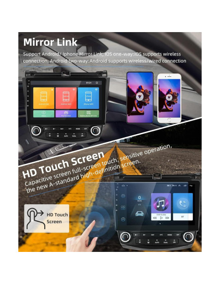 Estéreo de Coche Android Podofo para Honda Accord 2003-2007 10.1" HD Estéreo de Coche Android Podofo para Honda Accord 2003-2007 10.1" HD