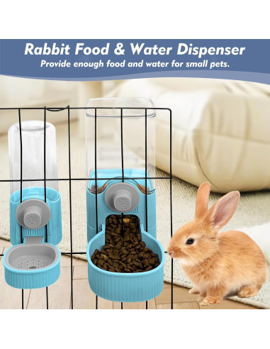 Dispensador de Comida para Conejos Fhiny 1200ml Colgante