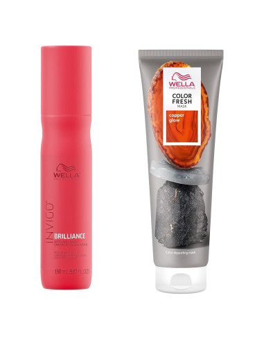 Mascarilla Capilar Wella Professionals Color Fresh Brillo Cobre 141g