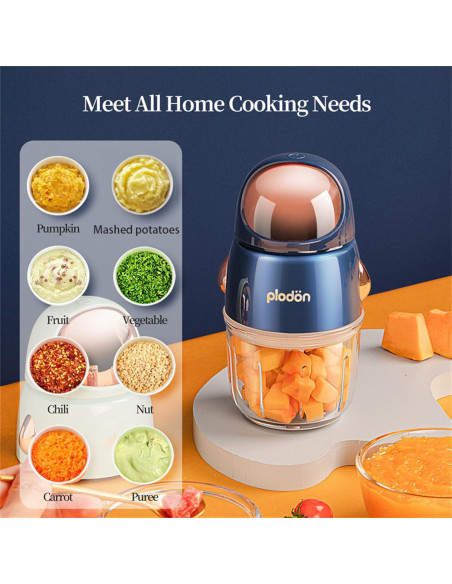 Mini Procesador de Alimentos para Bebés Plodon 300ml Vidrio Mini Procesador de Alimentos para Bebés Plodon 300ml Vidrio