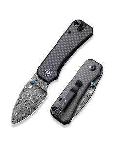 Cuchillo Plegable CIVIVI Baby Banter Damasco 5.94 cm Carbono