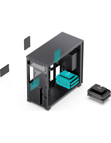 Caja de Computadora Jonsbo D41 Malla Negra ATX 43.94x20.51x39.19cm