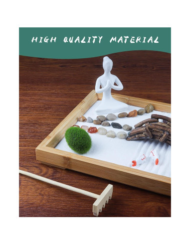 Jardín Zen Japonés Melonva para Escritorio 30.9x21.4cm