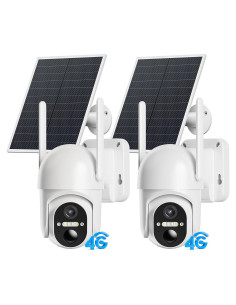 Cámaras de Seguridad 4G LTE ELYSOO - Paquete de 2, Solar 2K