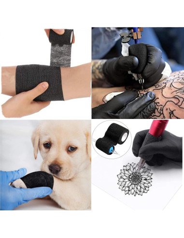 Cinta de agarre para tatuajes Autdor 6Pcs 5cm x 4.57m