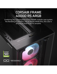 Caja PC Corsair 4000D RS ARGB Modular ATX - Alto Flujo de Aire 2