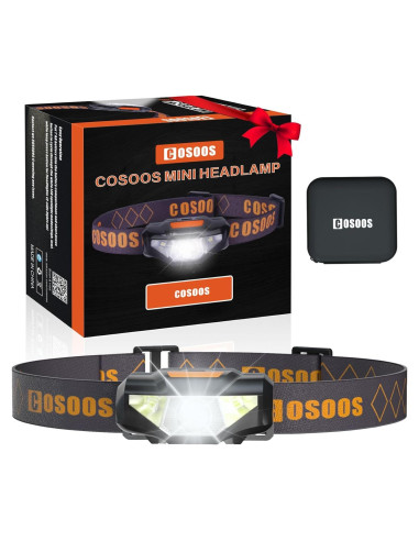Linterna Frontal COSOOS Mini LED 200 Lúmenes Impermeable