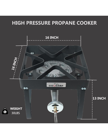Cocina de Gas Propano Portátil Banjo SA1250 200,000 BTU Cocina de Gas Propano Portátil Banjo SA1250 200,000 BTU