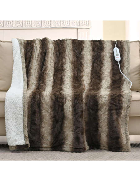 Manta Térmica Eléctrica Sunable 127x152 cm Chocolate Sherpa Manta Térmica Eléctrica Sunable 127x152 cm Chocolate Sherpa