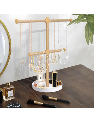 Soporte de Joyería Bodkar Oro 2 Niveles Metal 32.8 cm