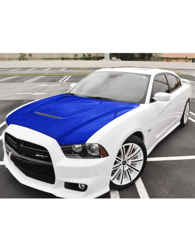 Vinilo 7D Fibra de Carbono EZAUTO WRAP 10x20cm Azul Intenso