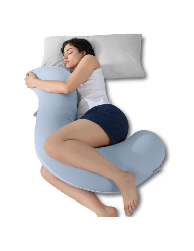 Almohada Corporal Refrigerante QUEEN ROSE 104 cm Azul