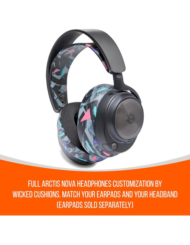 Cinta de Silicona WC HeadbandZ para Auriculares Arctis Nova - Negro