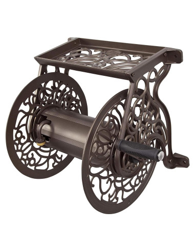 Carrete de Manguera de Pared Liberty Garden 704 - Bronce, 38.1m