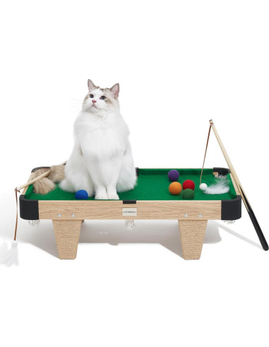 Mesa de Billar Mini 4 en 1 para Gatos VETRESKA 75x40x20cm