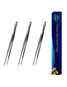Set de 3 Pinzas de Cocina JETKONG 18 cm Acero Inoxidable Negro