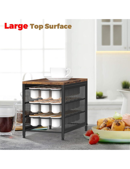Soporte para Cápsulas de Café NANANARDOSO 3 Niveles 54 K-cups Soporte para Cápsulas de Café NANANARDOSO 3 Niveles 54 K-cups