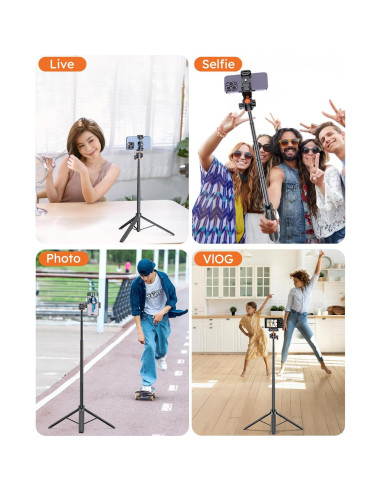 Trípode Extensible VRIG TP-16 para Teléfono y Cámara 2 en 1